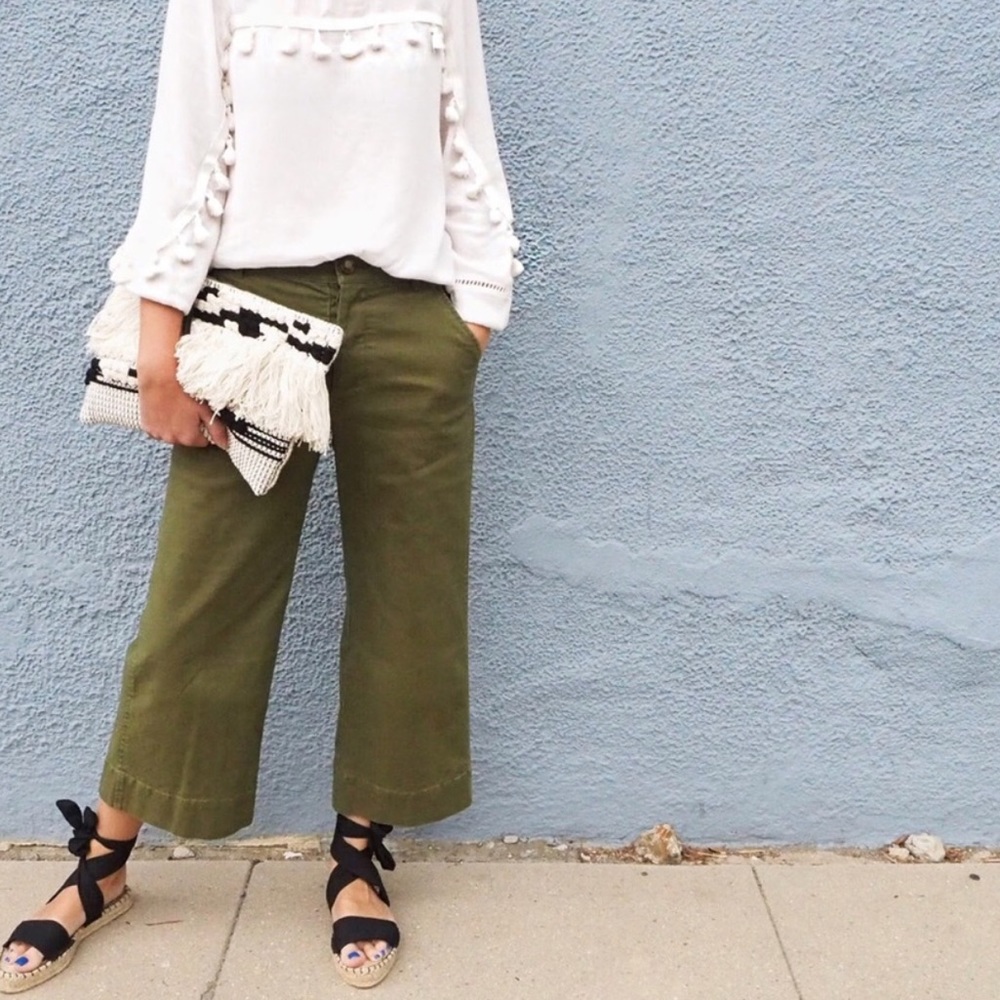 Madewell wide leg crop